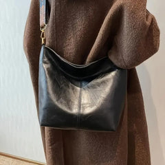 Women'S Shoulder Bag, Vintage Wide Strap Crossbody